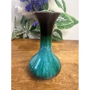 Vintage Blue Mountain Pottery Drip Glaze Vase‎ Canada Mid Century Art Pottery